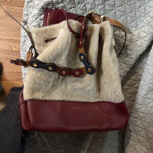 Tory Burch Caroline Shearling Hobo
